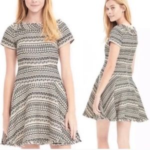 Banana Republic Tribal Woven Knit Jacquard Dress Fit and Flare